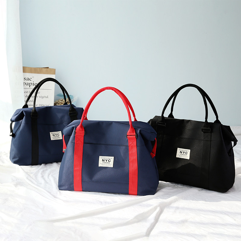 Folding Travel Bag Tourist Waterproof Luggage Bag for men and women Handmade boarding Short-haul Large containing bag Hanging Pull