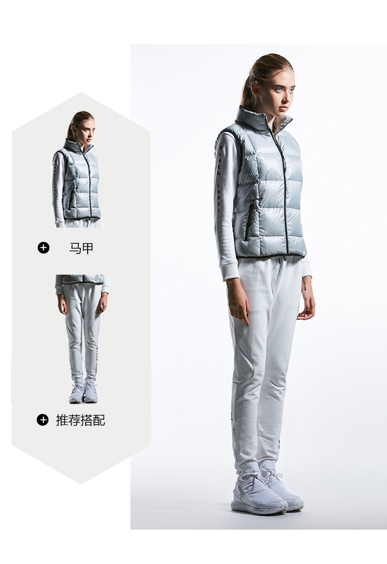 Hoa Kỳ HOTSUIT mùa đông nữ ngắn đoạn thể thao ấm áp xuống áo khoác cổ áo gió cổ áo cardigan thể thao giản dị áo ba lỗ thể thao nữ