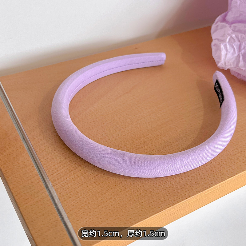 images 0:Purple high skull top pressure headband female summer 2023 new hair hoop simple shampoo face shampoo