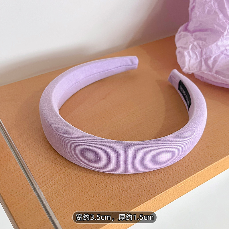 images 6:Purple high skull top pressure headband female summer 2023 new hair hoop simple shampoo face shampoo