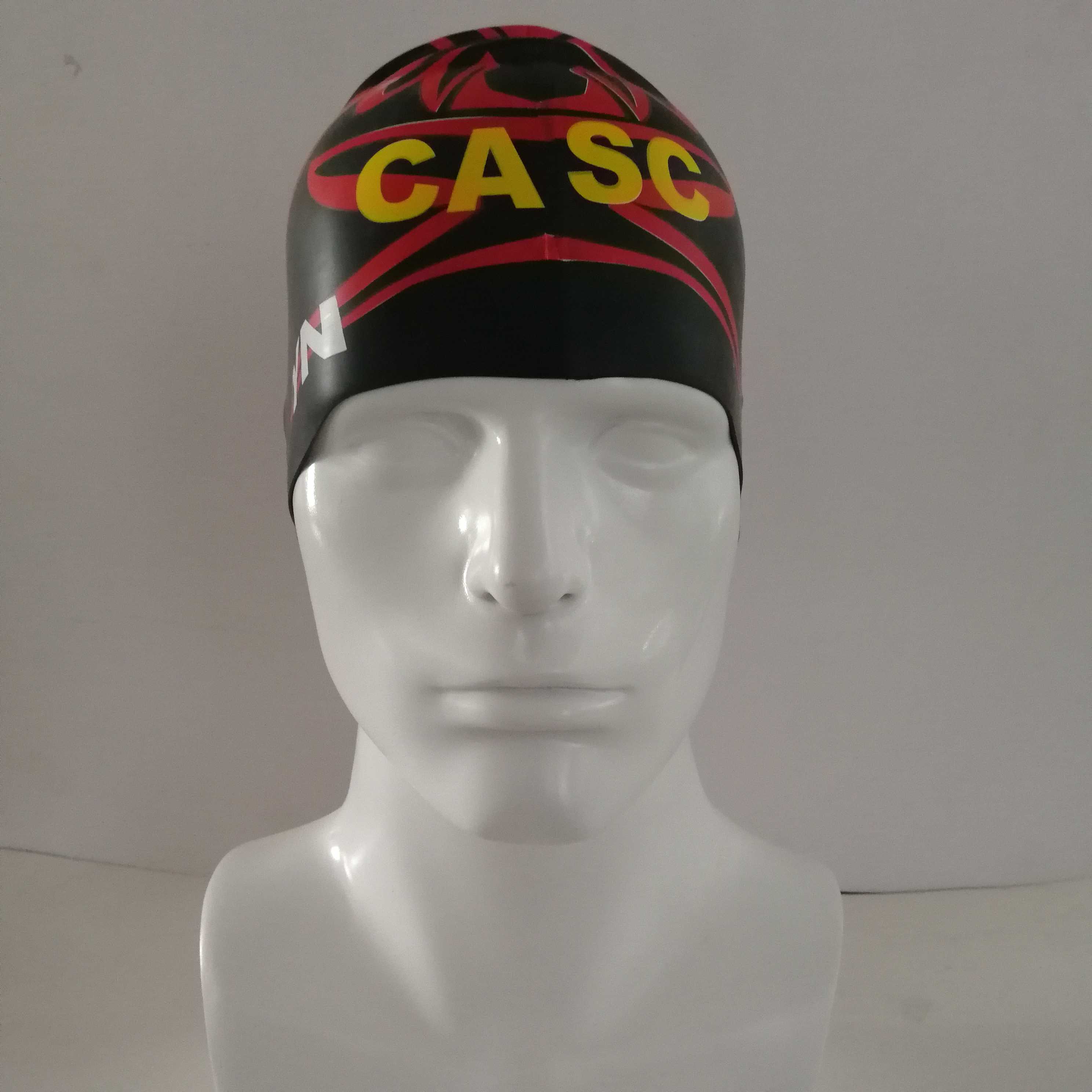 CASC chuối cá mập mũ bơi mô hình cá tính không thấm nước kích thước lớn silicone bơi mũ nam và nữ lông tai dài mũ bơi nón bơi trẻ em