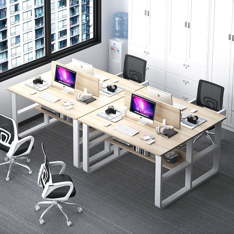 Desk Simple modern staff work table and chair combination modern screen double staff conference desk computer desk