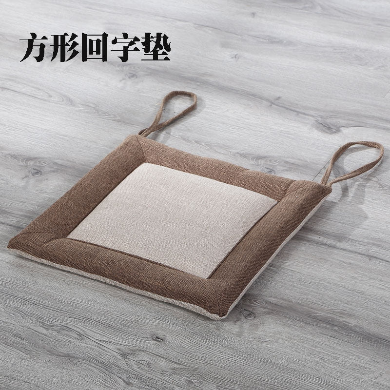 Warm Winter Linen Breathable Cushions Office Chair Cushion Dining Chair Tatami Cushion Thickened Soft Mat Student Butt Cushion