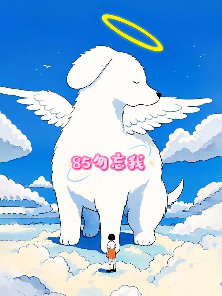 85勿忘我宠物定制馆的LOGO