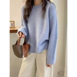 Комфортный кашемировый демисезонный свитер, термобелье, трикотажный лонгслив, изысканный стиль, с рукавом