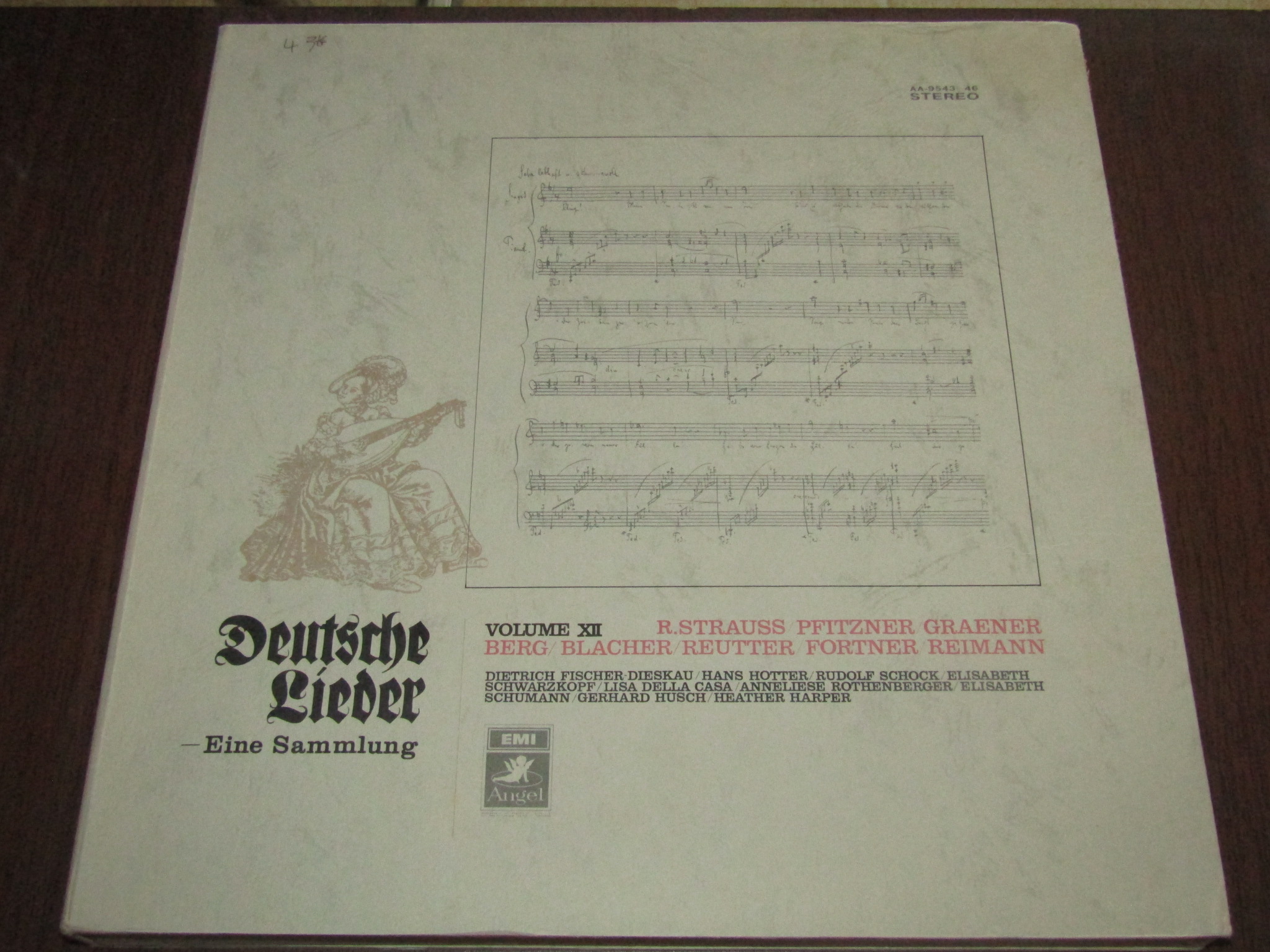 Song of Strauss Greiner Schumann and other songs set 4LP LP black glue 159