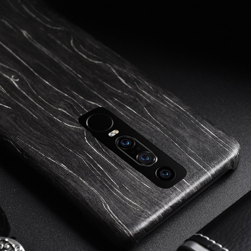 SHOWKOO Kevlar Natural Wood Ultra Slim Case Cover for Porsche Design Huawei Mate RS