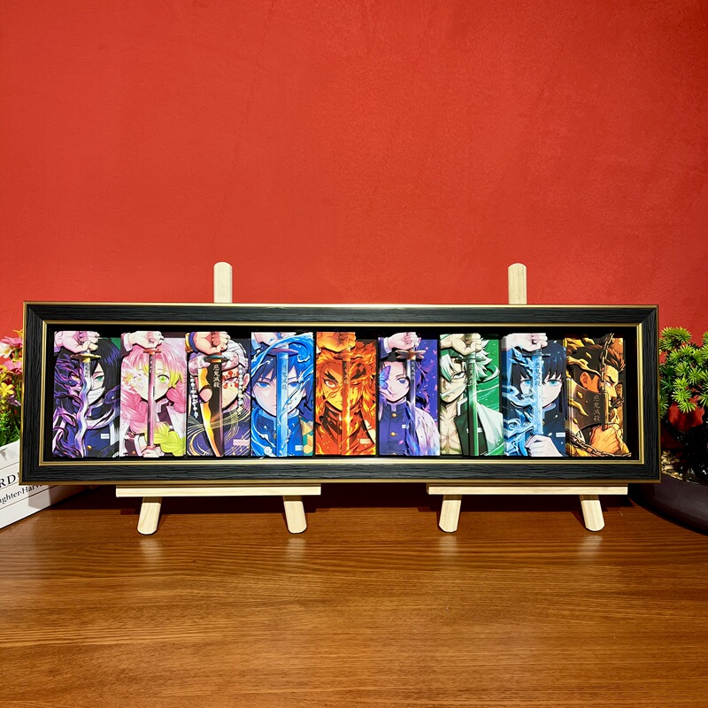Demon Slayer: Kimetsu No Yaiba Nine Pillars 3D Anime Figure Decorative Painting Living Room Bedroom Wall Art Birthday Gift Hanging Painting