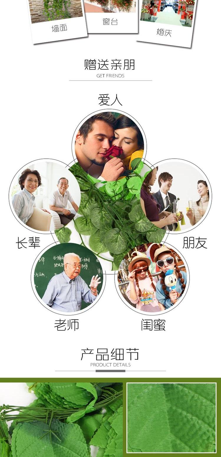 Mô phỏng cây leo mây trang trí lá nho dây uốn lượn hoa giả hoa mây trần nhựa - Hoa nhân tạo / Cây / Trái cây cây giả trang trí phòng khách