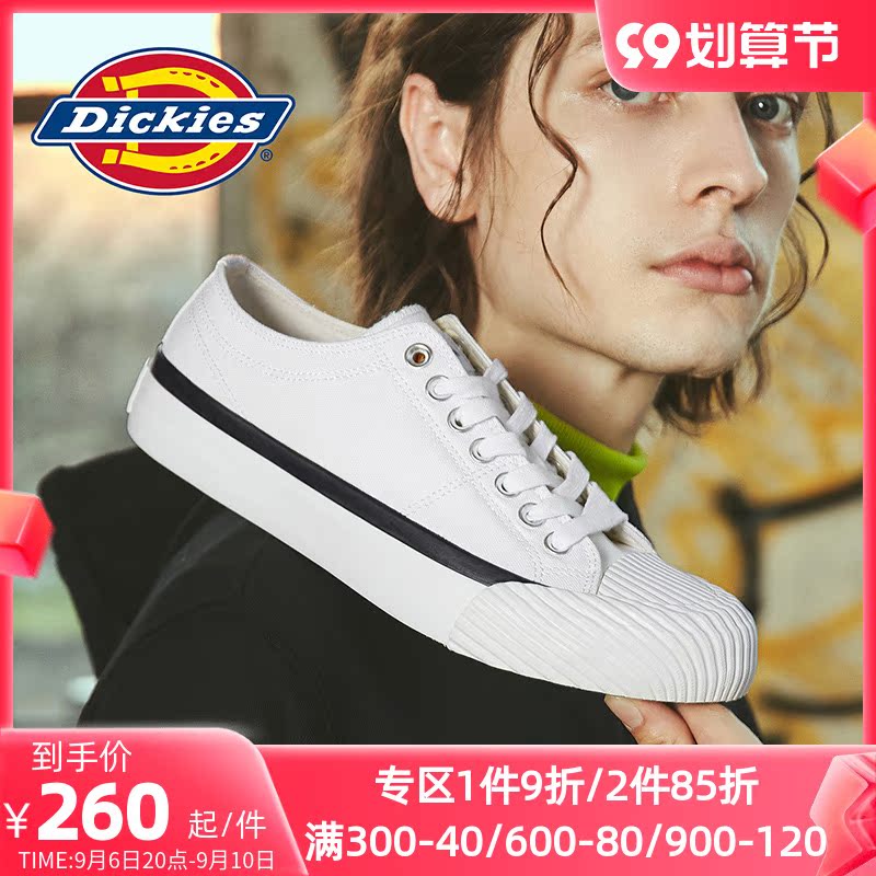 Dickies men's shoes new 202 spring and autumn summer canvas men's couple low-top biscuit sports small white board shoes