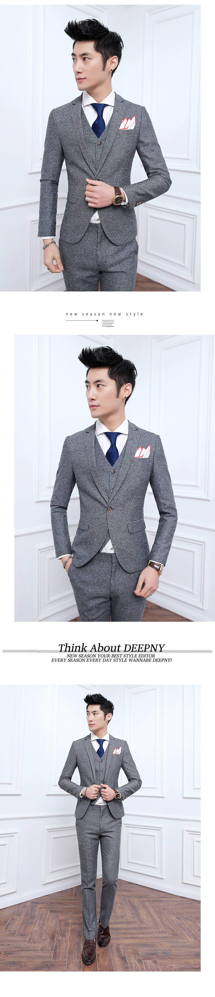 Costume homme en polyester pour Quatre saisons - Ref 1578874 Image 12