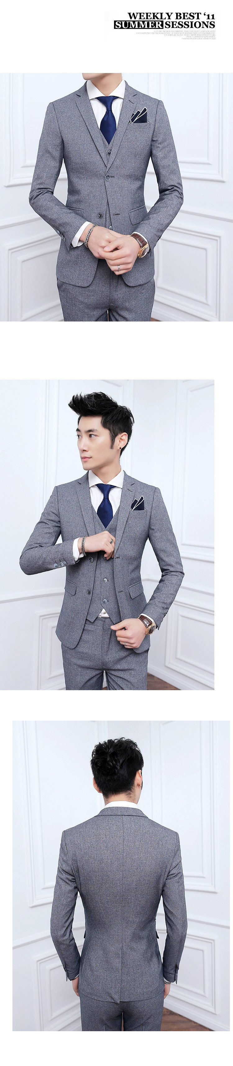 Costume homme en polyester pour Quatre saisons - Ref 1578878 Image 14