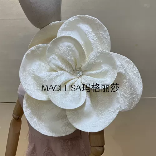 Фата невесты ручной работы, трехмерный аксессуар для волос, свадебное платье, в цветочек