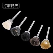 Play tools King Kong walnut electric grinding pig bristle pig hair brush head Brush polishing cleaning horse hair grinding head 