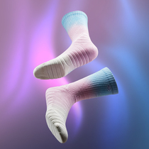 ACE comprehensive UZIS gradient basketball socks mens high-help professional Combat Elite socks trend socks Aurora 2 0]