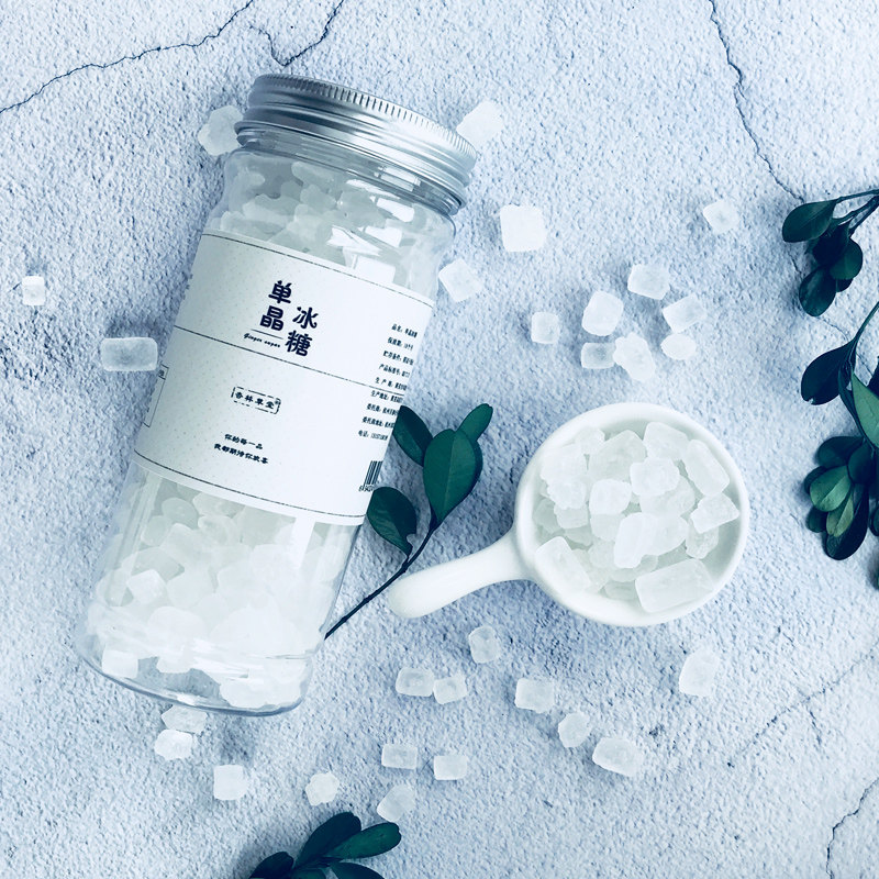 Xinglin thatang flower tea companion single crystal rock sugar bulk sugar tea flavored white rock sugar small particle canned 300g