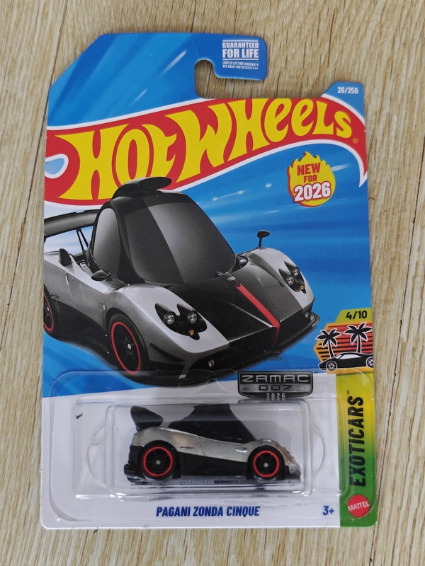 Hot Wheels 2026 Zamac Limited Edition, Pagani Zonda Hot Wheels 2026 Zamac Limited Edition, Pagani Zonda