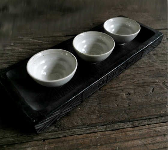 Chinese-style water storage Zen kung fu tea tray home tea ceremony Han brick dry tea table creative art retro tea tray
