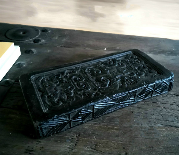 Zhangjiao imitation ancient Han brick dry tea tea tray Ancient Green Brick Tea Table Handmade Engraving Pot Chengxiang Cloud Tea Sea Kettle Bearing