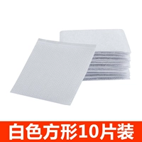 Белый, квадратный, 10 пары
