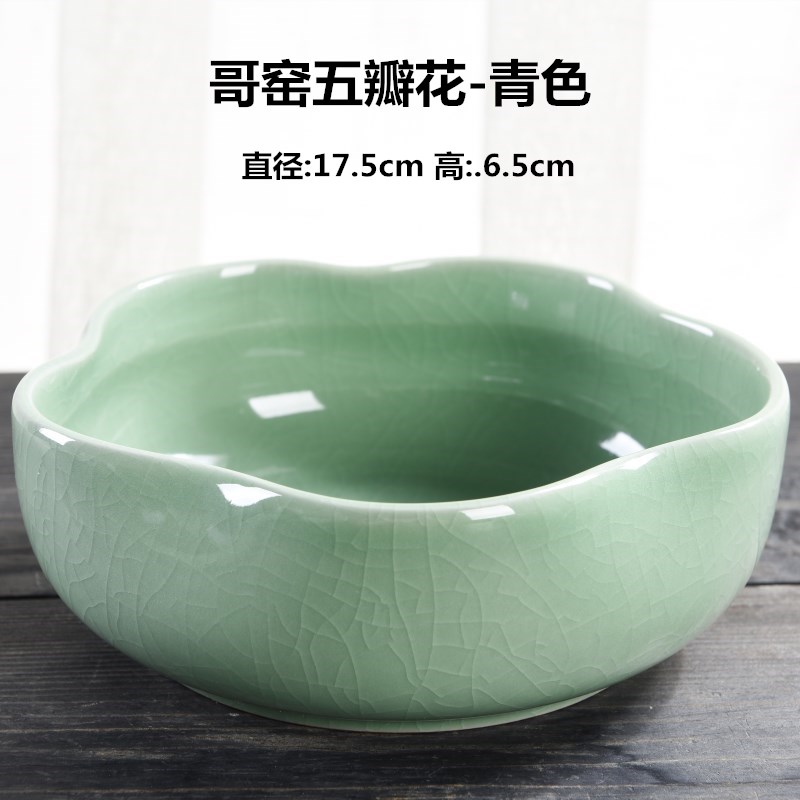 The Leaf of the lotus copper grass flower pot daffodil water lily bowl lotus non - porous ceramics special clearance hydroponic water raise more meat