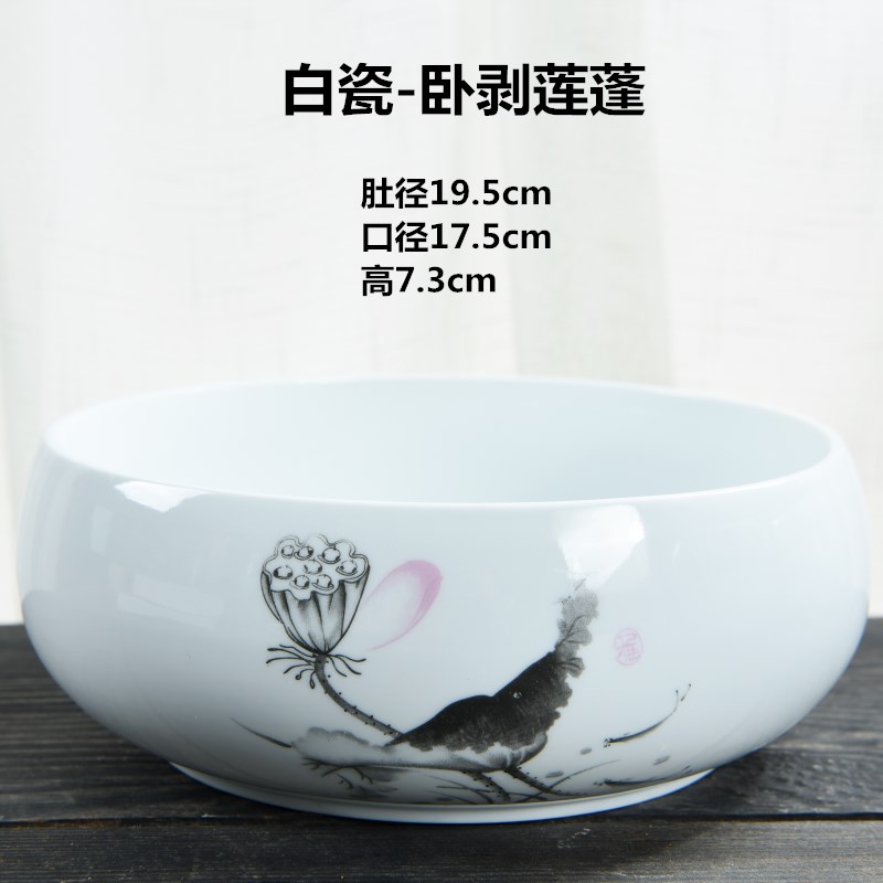 Refers to flower POTS of money grass other ceramic hydroponic container big contracted large pore water lily bowl lotus creative, fleshy