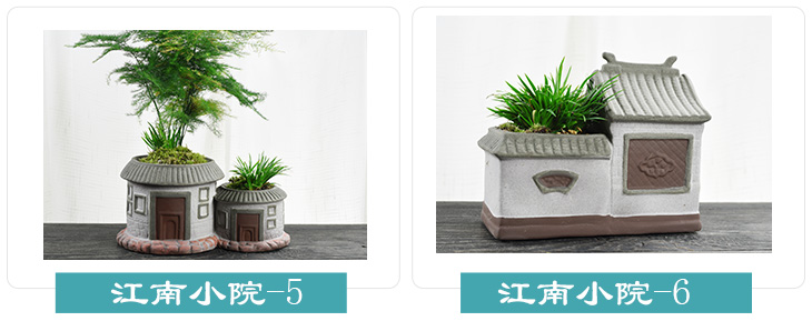 Small house flowerpot ceramic creative move courtyard asparagus rich tree China money plant contracted wind flower pot the plants