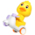 儿童宝宝骑摩托按压式小黄鸭惯性滑行回力小汽车益智力玩具1-3岁 mini 4