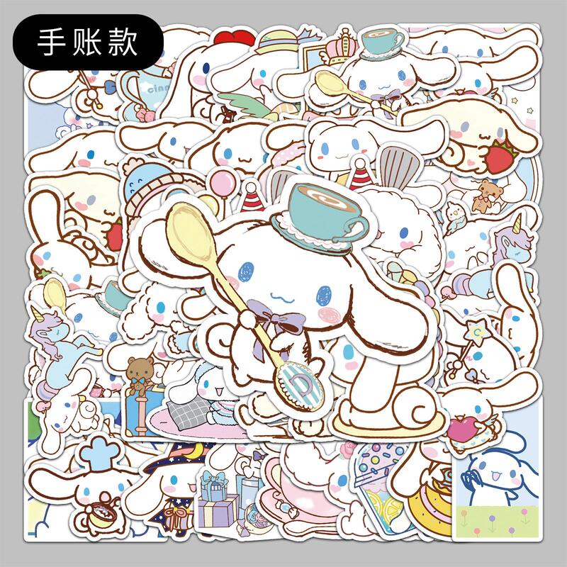 50 Pieces of Cinnamoroll Luggage Stickers, Creative Waterproof Stickers, Scooter, Computer, Tablet Cartoon Decoration