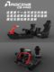 AZRACING modular CS-PRO ລໍ້ເລື່ອນການຂັບຂີ່ simulator seat moza fanatec