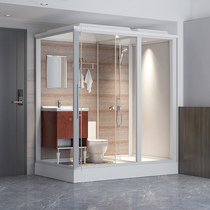 Integral shower room bathroom toilet integrated bathroom mobile one-piece home guesthouse dry and wet separation shower room