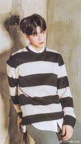 My id is Jiangnan beauty Dujing Tin car silver You with the same round neck pullover contrast striped sweater