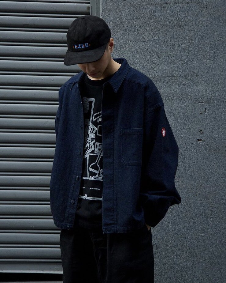 C.E cavempt DENIM SHORT SHIRT JACKET