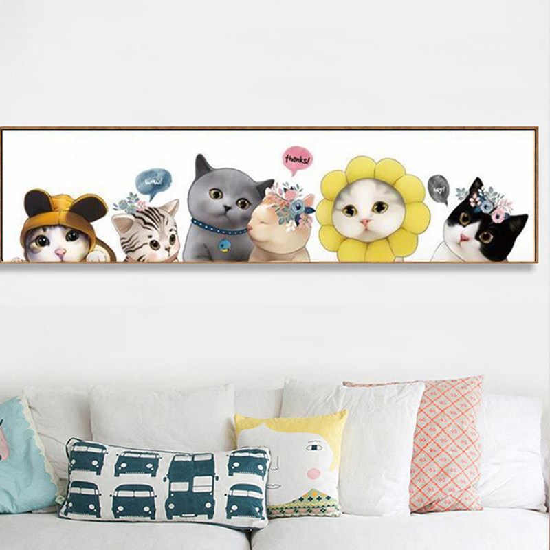 Cross embroidered small pieces 2022 new line embroidered living room Bedroom kitsch minima modern small yourself embroidered with hand full embroidery