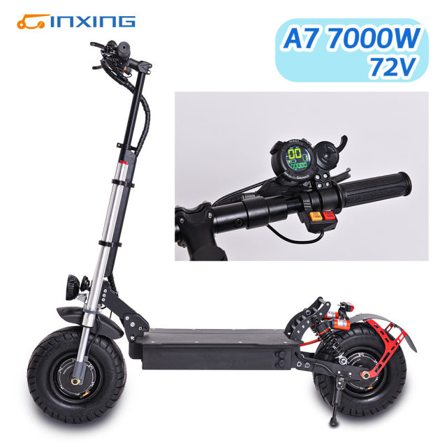 ແຮງດັນໄຟຟ້າສູງ 70v7000w scooter ໄຟຟ້າ A7 foldable scooter