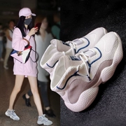 Cao-top sneakers nữ mùa hè hip-hop giày khiêu vũ đường phố triều 2018 new hoang dã net phụ nữ màu đỏ của giày Hàn Quốc phiên bản của cùng một đoạn giày bóng rổ