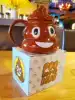 Mug with lid Spoon friends please listen to the curious shape of the creative net red shaking sound trend stool baba cup