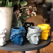 Creative personality special-shaped large-capacity ceramic water Cup Apollo statue mug coffee latte Milk Cup