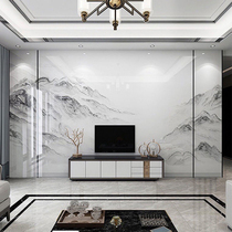 Imitation marble protective plate Living room Fast clothes light extravagant TV background wall Bamboo Wood Fiber Integrated Wall Panel Film and TV Wall decoration
