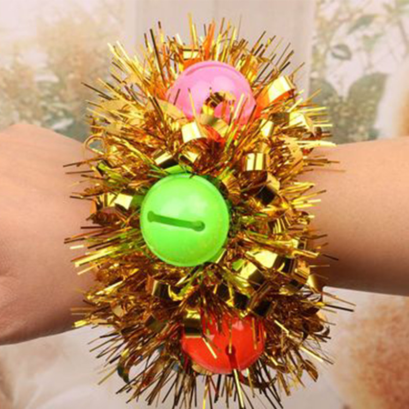 Children's dance performance props Imitation Entrance Bell RINGER Wrist Flowers Cheerleaders help with Fancy Props Dancing Flowers