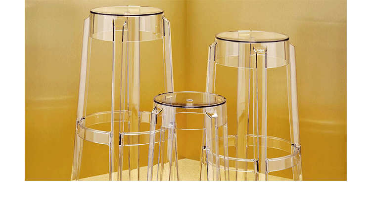 JuLanMake thiết kế nội thất CHARLES GHOST STOOL Charles Ghost Stool Thanh nhựa - Giải trí / Bar / KTV