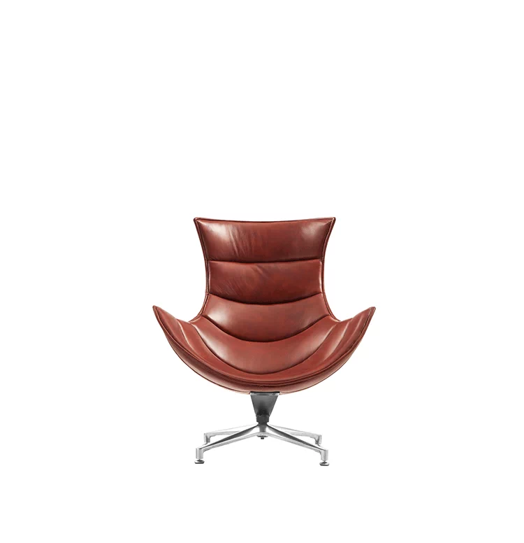 JuLanMake thiết kế sáng tạo đồ nội thất LOUNGE CHAIR cong cong nhập khẩu ghế da giải trí - Đồ nội thất thiết kế