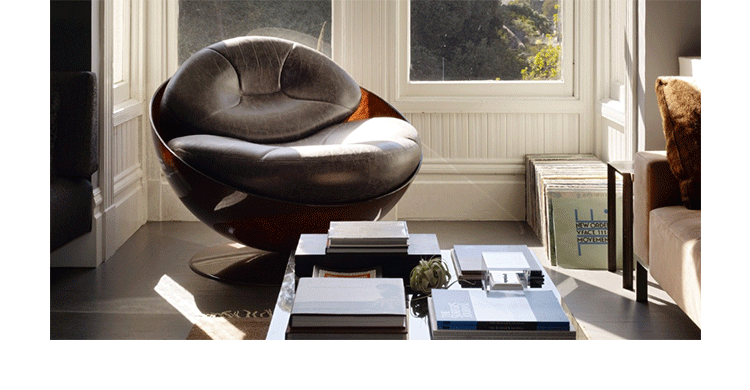 JuLanMake thiết kế nội thất sáng tạo ESFERA LOUNGE CHAIR ghế phòng chờ hình cầu - Đồ nội thất thiết kế ghế sofa gỗ