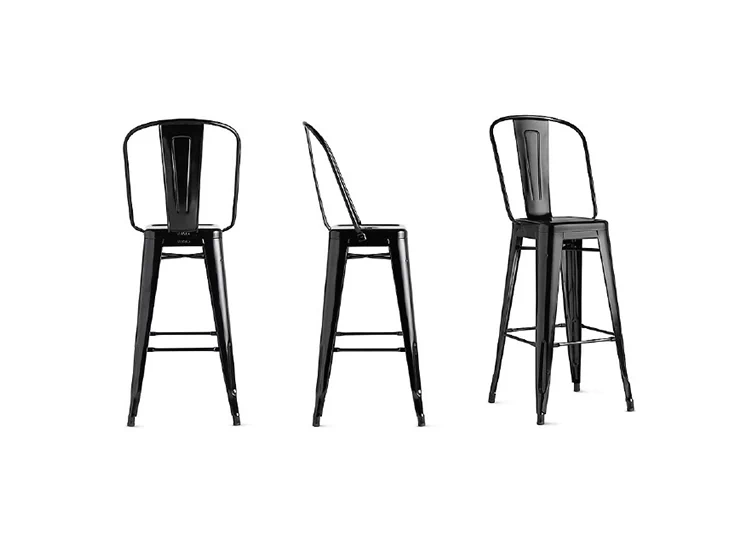 JuLanMake thiết kế nội thất theo phong cách công nghiệp TOLIX CAO BACK BAR STOOL thanh phân - Giải trí / Bar / KTV