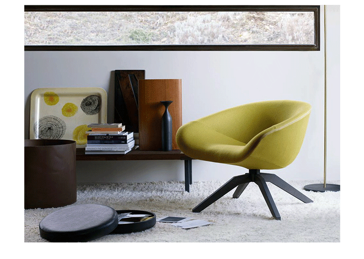 JuLanMake thiết kế nội thất MART CHAIR Ghế Matt Ý nhập khẩu ghế kinh doanh flannel - Đồ nội thất thiết kế ghế sofa giường