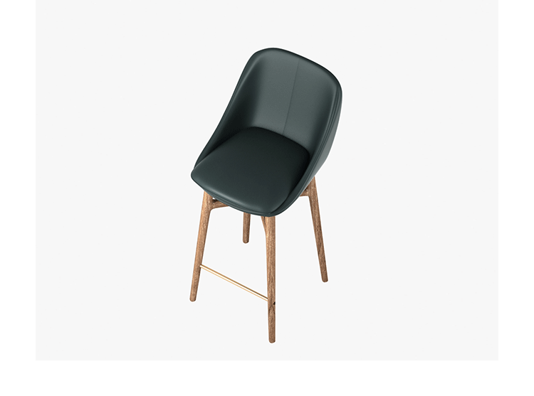 JuLanMake nhập khẩu gỗ rắn thiết kế sáng tạo đồ nội thất SOLO BAR STOOL thanh cao phân - Giải trí / Bar / KTV bàn đứng quán bar