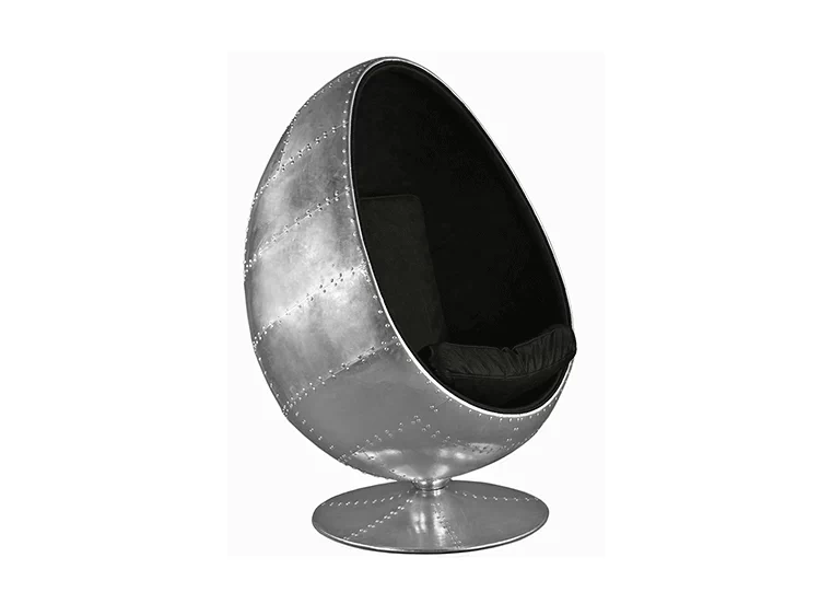 JuLanMake thiết kế nội thất theo phong cách công nghiệp SPITFIRE EGG POD CHAIR ghế nhôm không gian - Đồ nội thất thiết kế ghế văn phòng