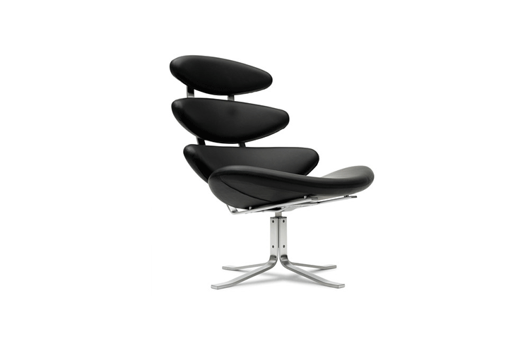 JuLanMake Thiết kế nội thất sáng tạo Nội thất CORONA LOUNGER CHAIR Ghế phòng chờ Crown - Đồ nội thất thiết kế ghế chân quỳ