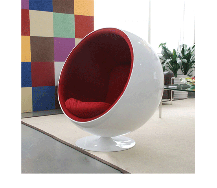 JuLanMake thiết kế nội thất cổ điển BALL CHAIR bóng ghế nhập khẩu FRP phong cách giải trí ghế tựa - Đồ nội thất thiết kế ghế tựa bệt
