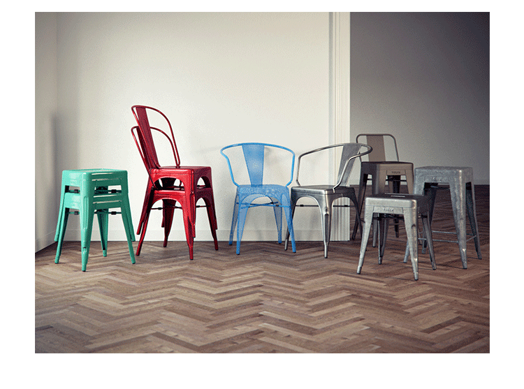 JuLanMake phong cách công nghiệp Nội thất thiết kế sáng tạo TOLIX MINI STOOL thanh ghế sắt - Giải trí / Bar / KTV